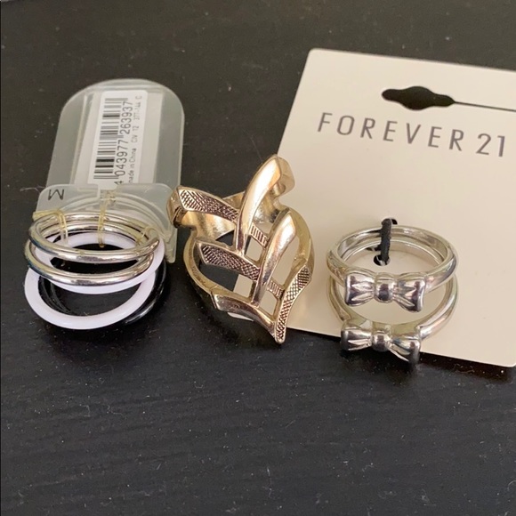 NWT Forever 21 Old Navy Justice Earrings & Rings - Picture 5 of 5